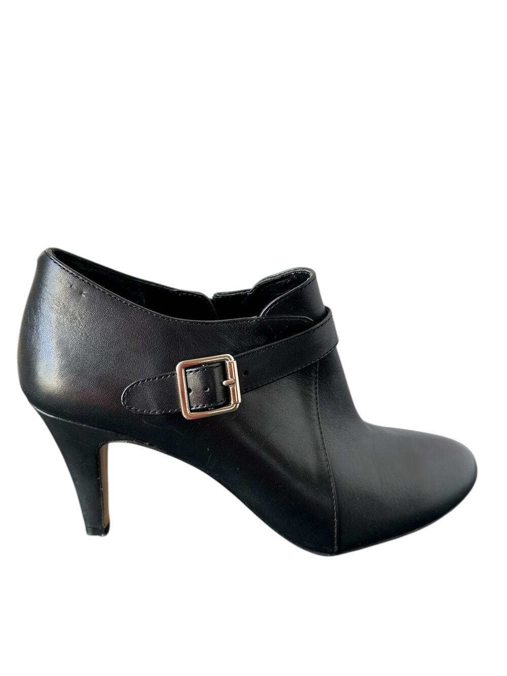Vince Camuto Vonilesa Women Black Leather Ankle Boots Ankle Boots Size 8.5